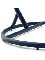 FORTE fauteuil suspendue en rotin tressé avec structure en aluminium et coussins inclus pour intérieure ou extérieure