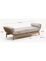AMOR Dorme dans une corde et des coussins en polyester solides inclus pour l'extérieur ou interne