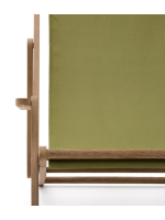 GIRAL Tumbona a elección de color en madera maciza de acacia para terrazas de jardín al aire libre hotel
