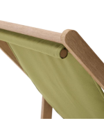 GIRAL Choix de la couleur du transat en bois d'acacia massif pour les terrasses de jardin extérieures de l'hôtel