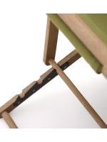 GIRAL Tumbona a elección de color en madera maciza de acacia para terrazas de jardín al aire libre hotel