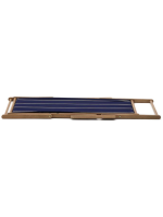 SEMI transat pliante avec accoudoirs en bois d'acacia massif pour usage extérieur