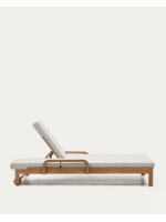 AFRA transat double en bois d'eucalyptus massif avec roulettes et coussins amovibles pour terrasses de jardin extérieures