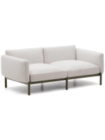 ARIO canapé en aluminium vert et coussins en tissu amovibles et lavables