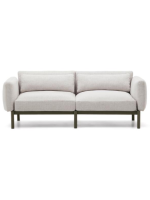 ARIO grünes Aluminiumsofa und abnehmbare waschbare Stoffkissen