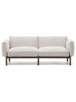 ARIO grünes Aluminiumsofa und abnehmbare waschbare Stoffkissen