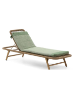 FOAL 50x155 blue or green foldable mattress in recycled PET fabric for outdoors