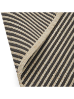 DONO tappeto 160X230 cm in fibra sintetica a righe beige e nere