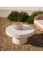NAVEL Ø 90 little table in resistant color choice concrete for gardens and terraces