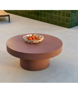 NAVEL Ø 90 little table in resistant color choice concrete for gardens and terraces