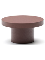 NAVEL Ø 90 tavolino in cemento scelta colore resistente per giardini e terrazzi