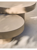 CRUX Ø 66 mesa de centro en hormigón en la elección del color resistente para jardines y terrazas