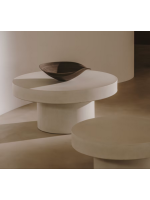 CRUX Ø 66 tavolino in cemento scelta colore resistente per giardini e terrazzi