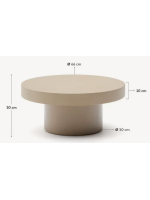 CRUX Ø 66 mesa de centro en hormigón en la elección del color resistente para jardines y terrazas