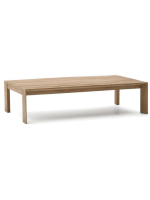 ARCOR 140x82 cm mesa de centro en madera maciza de acacia para jardín o terraza al aire libre
