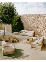 ARCOR 140x82 cm table basse en bois d acacia massif pour jardin extérieur ou terrasse