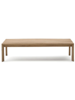 ARCOR 140x82 cm mesa de centro en madera maciza de acacia para jardín o terraza al aire libre