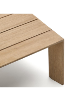 ARCOR 140x82 cm coffee table in solid acacia wood for outdoor garden or terrace