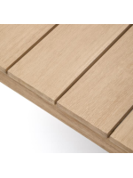 TROY 82x82 cm coffee table in solid acacia wood for outdoor garden or terrace
