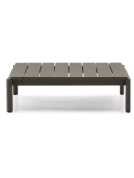 HOLIDAY 89x91cm Couchtisch aus grüner Aluminium für die Gartenterrasse im Freien