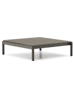 HOLIDAY 89x91cm Couchtisch aus grüner Aluminium für die Gartenterrasse im Freien