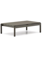 CABRIC 91x57 cm green aluminum coffee table for outdoor garden terrace