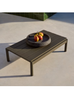 CABRIC 91x57cm tavolino in alluminio verde per esterno giardino terrazzo