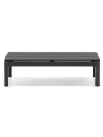 ASPER 91x57cm tavolino in alluminio grigio per esterno giardino terrazzo