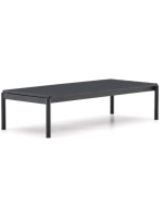 CROT 150x63 cm tavolino in alluminio grigio per esterno giardino terrazzo