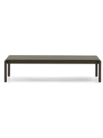 DYLAN 150x63 cm tavolino in alluminio verde per esterno giardino terrazzo