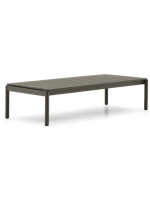 DYLAN 150x63 cm green aluminum coffee table for outdoor garden terrace