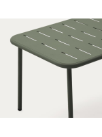 EDFU tavolino 90x50 in acciaio zincato verde per esterno
