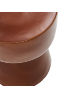 ANEMONE tavolino in ceramica con finitura in terracotta smaltata Ø 35 cm design casa interno o esterno