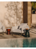 CREOS Green granite effect concrete coffee table Ø 39 cm home design indoor or outdoor