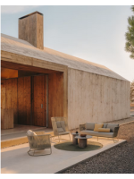 DALIA little table in resistant concrete for gardens and terraces