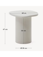 MIMI' mesa pequeña en hormigón resistente para jardines y terrazas