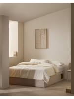 AMERICAN choice of color and measures base container bed opening with gas piston covered in fabric