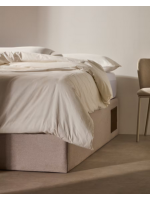AMERICAN choice of color and measures base container bed opening with gas piston covered in fabric