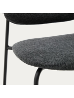 BOGOR in tessuto cinigliato e gambe in metallo scelta colore sedia a slitta design