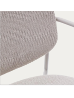 EMOY in Chenille Stoff und Metallbeinen Farbe nach Wahl Schlittenstuhl Design
