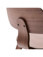 IOS chaise avec placage en noyer ou en chêne design maison