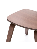 IOS sedia con impiallacciatura in noce o in rovere design casa