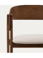DONOUSSA chair in walnut ash veneer and solid rubber wood legs with walnut finish