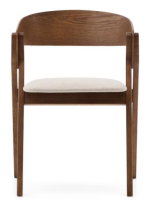 DONOUSSA chair in walnut ash veneer and solid rubber wood legs with walnut finish
