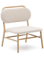 ALF poltrona in ciniglia antimacchia scelta colore e struttura in legno massello di rovere design