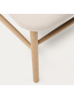 ALF Sillón de chenilla resistente a las manchas color a elegir y estructura de roble macizo
