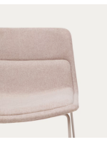 BABEL beigefarbener Stoffsessel und beigefarbene Metallbeine Wohndesign