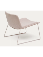 BABEL beigefarbener Stoffsessel und beigefarbene Metallbeine Wohndesign