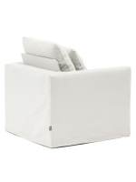 CELIDA armchair in cotton and linen removable