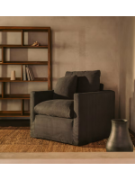 MANHATTAN Sillón desenfundable de algodón y lino